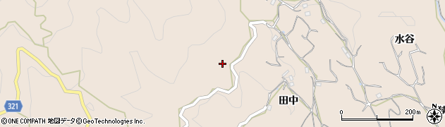 京都府和束町（相楽郡）白栖（奥之谷）周辺の地図