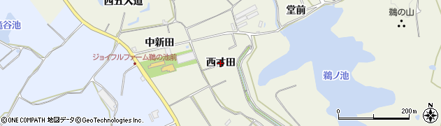 愛知県美浜町（知多郡）上野間（西寸田）周辺の地図