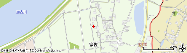 兵庫県加古川市八幡町宗佐周辺の地図