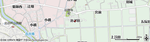 愛知県西尾市吉良町小山田（治ア田）周辺の地図