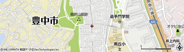 大阪府豊中市新千里南町2丁目17周辺の地図