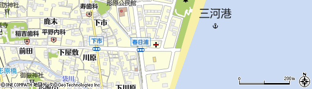 愛知県蒲郡市形原町春日浦14周辺の地図
