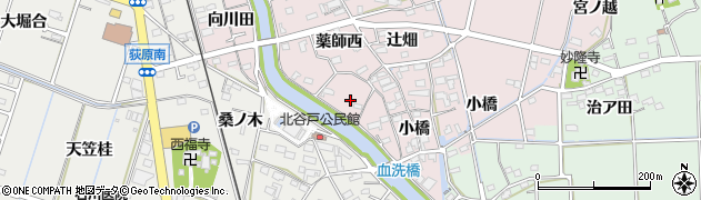 愛知県西尾市吉良町饗庭（血洗）周辺の地図
