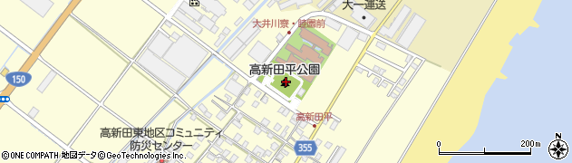 高新田平公園周辺の地図