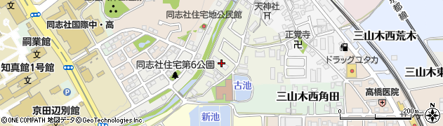 京都府京田辺市三山木西ノ河原27周辺の地図