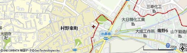 大阪府枚方市村野東町68周辺の地図
