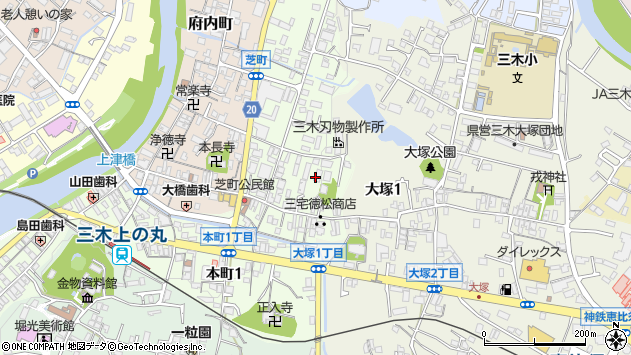 〒673-0414 兵庫県三木市芝町の地図