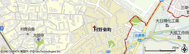大阪府枚方市村野東町16周辺の地図