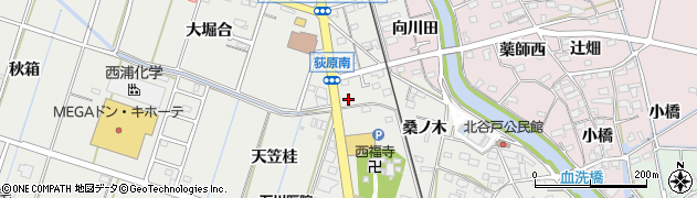 愛知県西尾市吉良町荻原桐杭42周辺の地図