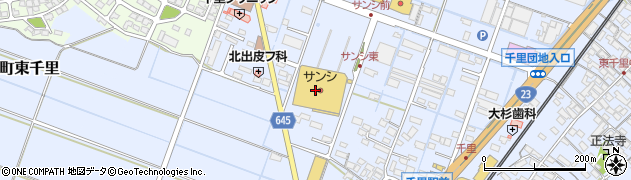 １００円ショップセリアスーパーサンシ河芸店周辺の地図