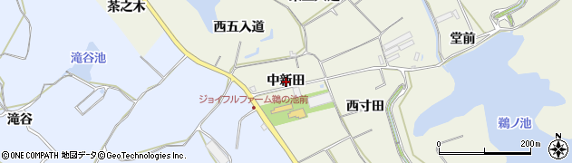 愛知県美浜町（知多郡）上野間（中新田）周辺の地図