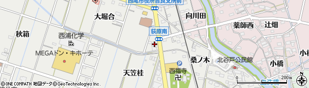 愛知県西尾市吉良町荻原桐杭39周辺の地図