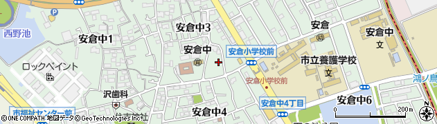 兵庫県宝塚市安倉中周辺の地図