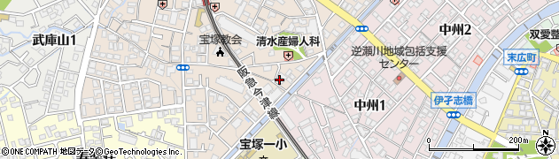 トップハットダンスアカデミー宝ヅカ受験クラス周辺の地図