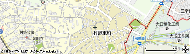 大阪府枚方市村野東町周辺の地図