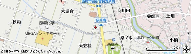 愛知県西尾市吉良町荻原桐杭38周辺の地図