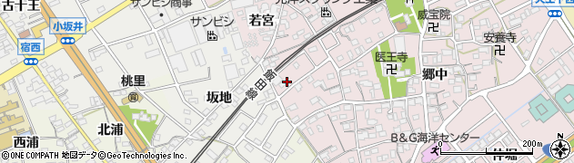 愛知県豊川市篠束町若宮115周辺の地図