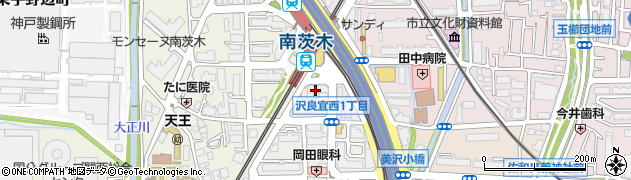 なの花薬局　南茨木店周辺の地図