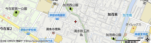 兵庫県姫路市飾磨区（加茂）周辺の地図