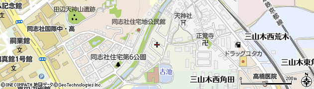 京都府京田辺市三山木西ノ河原8周辺の地図