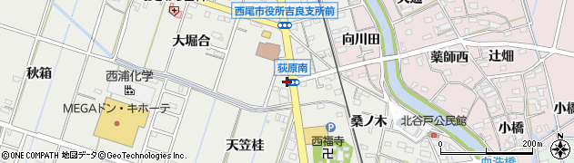 愛知県西尾市吉良町荻原桐杭37周辺の地図