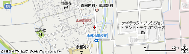 兵庫県姫路市余部区（上余部）周辺の地図