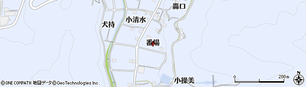 愛知県西尾市西幡豆町（番場）周辺の地図