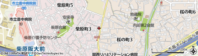 豊中警察署桜井谷交番周辺の地図