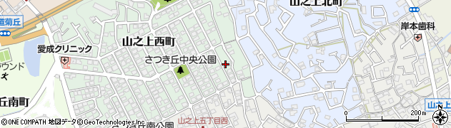 大阪府枚方市山之上西町11周辺の地図