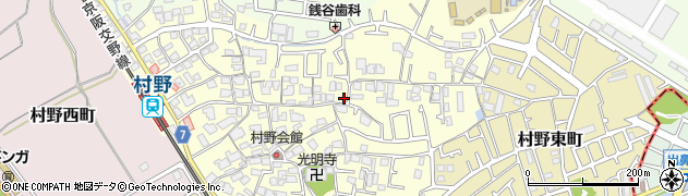 大阪府枚方市村野本町周辺の地図