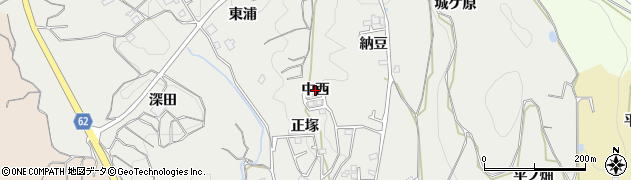 京都府和束町（相楽郡）別所（中西）周辺の地図