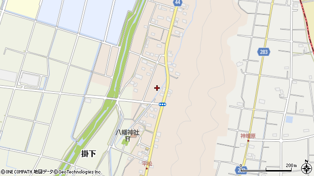 〒438-0123 静岡県磐田市平松の地図