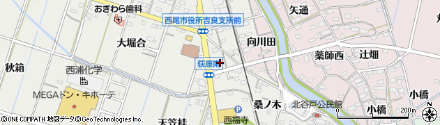 愛知県西尾市吉良町荻原桐杭46周辺の地図