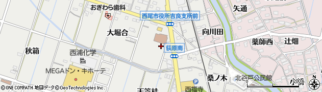 愛知県西尾市吉良町荻原桐杭周辺の地図