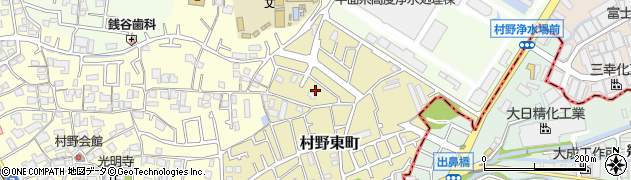 大阪府枚方市村野東町8周辺の地図