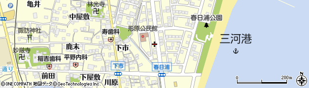 愛知県蒲郡市形原町春日浦25周辺の地図