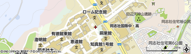 京都府京田辺市多々羅都谷周辺の地図