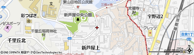 大阪府吹田市新芦屋上周辺の地図
