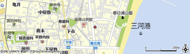 愛知県蒲郡市形原町春日浦22周辺の地図