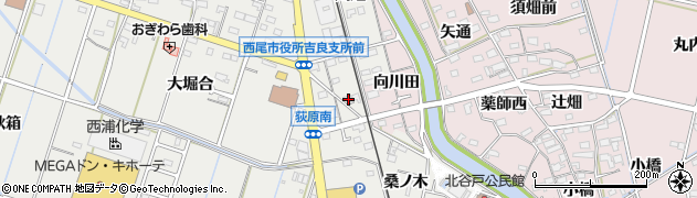 愛知県西尾市吉良町荻原桐杭60周辺の地図
