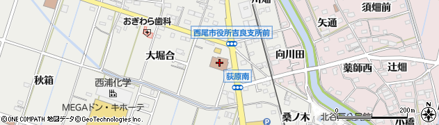 愛知県西尾市吉良町荻原桐杭18周辺の地図