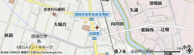愛知県西尾市吉良町荻原桐杭50周辺の地図