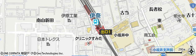 伊奈駅周辺の地図