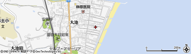 愛知県美浜町（知多郡）布土（大池）周辺の地図