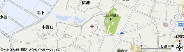 愛知県豊橋市石巻本町信池周辺の地図