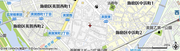 兵庫県姫路市飾磨区英賀東町周辺の地図
