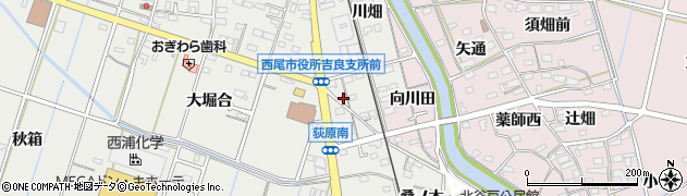 愛知県西尾市吉良町荻原桐杭52周辺の地図