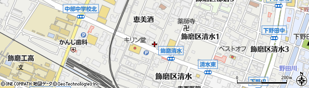 兵庫県姫路市飾磨区恵美酒96周辺の地図