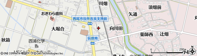 愛知県西尾市吉良町荻原桐杭58周辺の地図