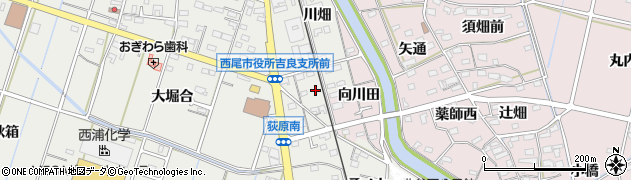 愛知県西尾市吉良町荻原桐杭57周辺の地図